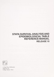 Cover of: Sata Survival Analysis And Epidemiological Tables Reference Manual, Release 10