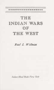 Cover of: Indian Wars of the West