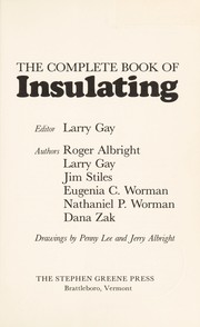Cover of: The Complete book of insulating