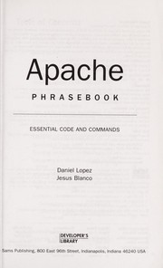 Cover of: Apache phrasebook
