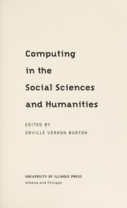 Cover of: Computing in the social sciences and humanities
