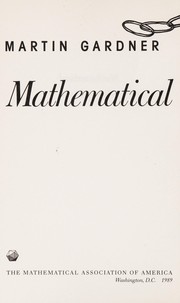 Cover of: Mathematical magic show by Martin Gardner
