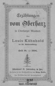 Cover of: Erzählungen vom Oberharz in Oberharzer Mundart Heft 10