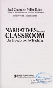 Narratives from the classroom by Paul Chamness Miller