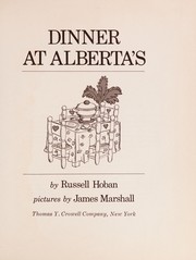 Cover of: Dinner at Alberta's
