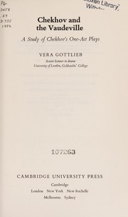 Chekhov and the vaudeville by Vera Gottlieb, Vera Gottlieb