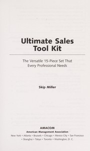 Cover of: Ultimate sales tool kit: the versatile 15-piece set that every professional needs