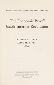 Cover of: The economic payoff from the internet revolution