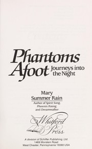 Cover of: Phantoms afoot: journeys into the night