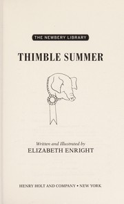 Cover of: Thimble summer by Elizabeth Enright