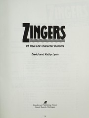 Cover of: Zingers: 25 real-life character builders