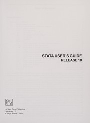 Cover of: Stata user's guide: release 10.