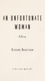 Cover of: An unfortunate woman: a journey
