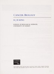Cancer biology by R. J. B. King, Roger J.B. King, Mike W. Robins