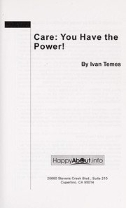 Cover of: Care: you have the power!