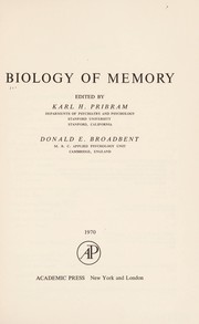 Cover of: Biology of memory.
