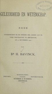 Geleerdheid en wetenschap by Bavinck, Herman