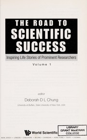 Cover of: The road to scientific success.: inspiring life stories of prominent researchers
