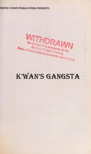 Gangsta by K'Wan Foye