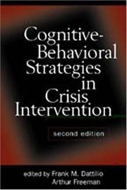 Cognitive-behavioral strategies in crisis intervention