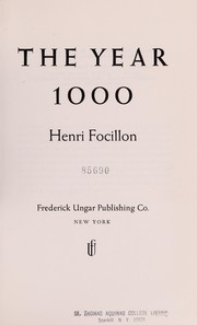 Cover of: The year 1000. by Henri Focillon