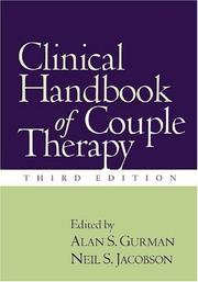 Cover of: Clinical Handbook of Couple Therapy, Third Edition
