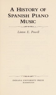 Cover of: A history of Spanish piano music