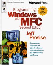Programming Windows With MFC by Jeff Prosise