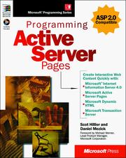 Cover of: Programming Active Server Pages
