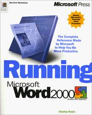 Cover of: Running Microsoft Word 2000 by Charles Rubin