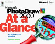 Cover of: Microsoft PhotoDraw 2000 at a glance