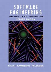 Software engineering by Shari Lawrence Pfleeger, Joanne M Atlee