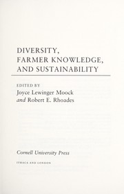 Cover of: Diversity, farmer knowledge, and sustainability