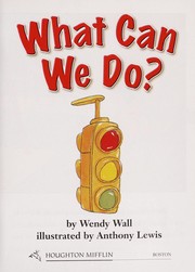 Cover of: What can we do?