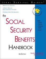 The social security benefits handbook by Stanley A. Tomkiel