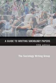 Cover of: A Guide to Writing Sociology Papers by Sociology Writing Group