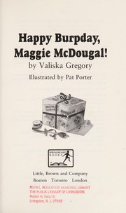 Cover of: Happy burpday, Maggie McDougal!