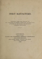 Cover of: Insect manufactures