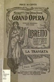 Cover of: La traviata = by Giuseppe Verdi