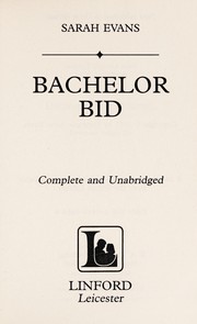 Cover of: Bachelor bid