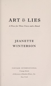 Cover of: Art & lies by Jeanette Winterson