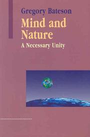 Cover of: Mind and Nature by Gregory Bateson
