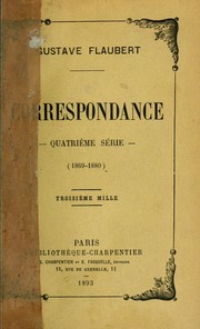 Cover of: Correspondance