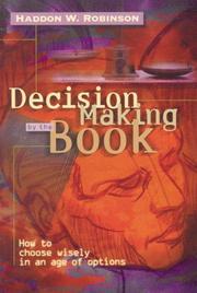 Cover of: Decision-making by the Book by Haddon W. Robinson