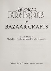 McCall's big book of bazaar crafts (Chilton needlework) by McCall's Needlework & Crafts