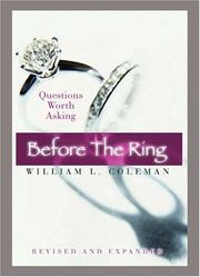 Cover of: BEFORE THE RING - NEW REVISED