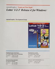 Cover of: MaranGraphics learn at first sight Lotus 1-2-3 release 4 for Windows