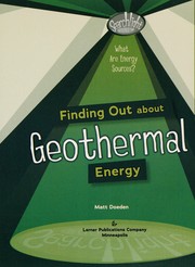 Cover of: Finding out about geothermal energy