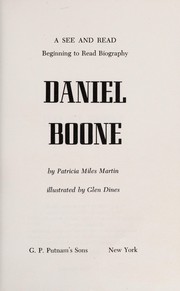 Cover of: Daniel Boone.