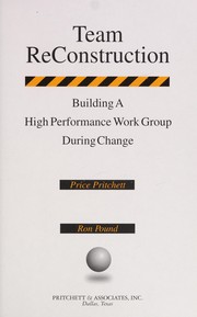 Cover of: Team reconstruction by Price Pritchett